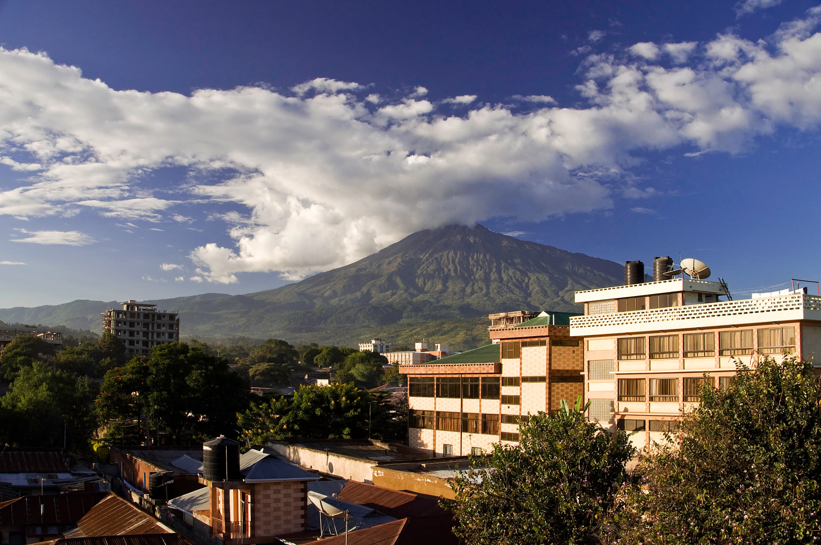 Mount Meru seen from Arusha